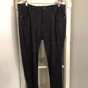 Coldwater Creek pants, the look and feel of brushed suede, Size 14.